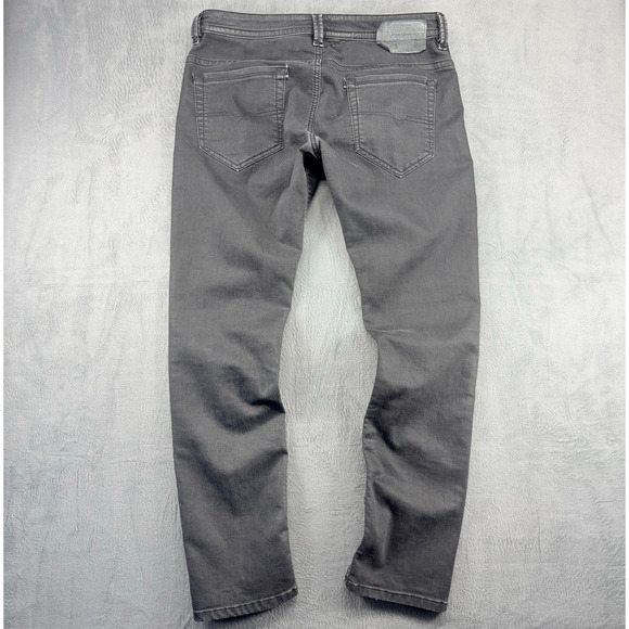 Diesel Thavar Jeans Men's 33x30 Black Stretch Denim Slim-Skinny Grunge Skater - Picture 2 of 14